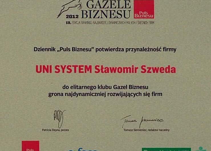 Unisystem nagrodzony