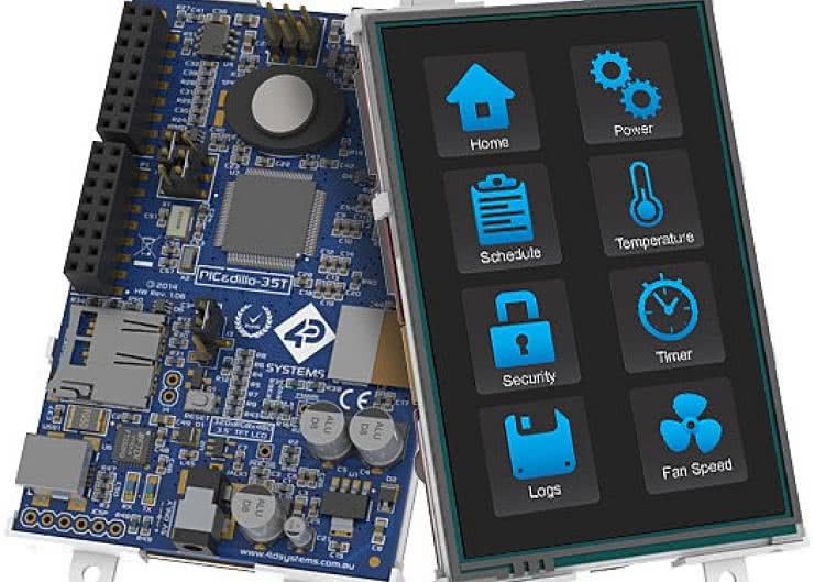Moduły wyświetlaczy LCD TFT z PIC32