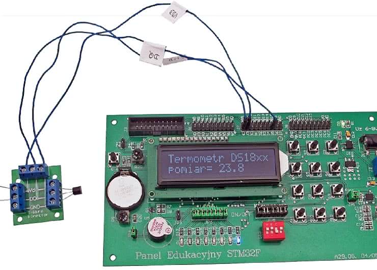 Połączenie DS18B20 z STM32. Projekt dla środowiska CooCox