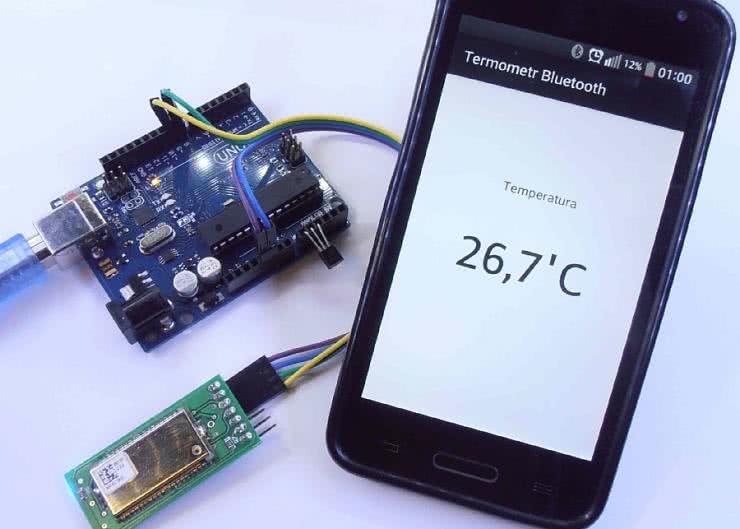 Termometr z interfejsem Bluetooth