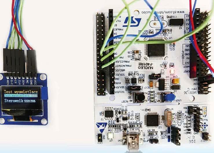 Obsługa wyświetlacza ze sterownikiem SSD1306