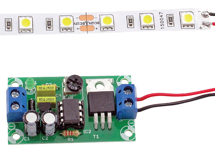 Powolny rozjaśniacz do taśm LED 12 V