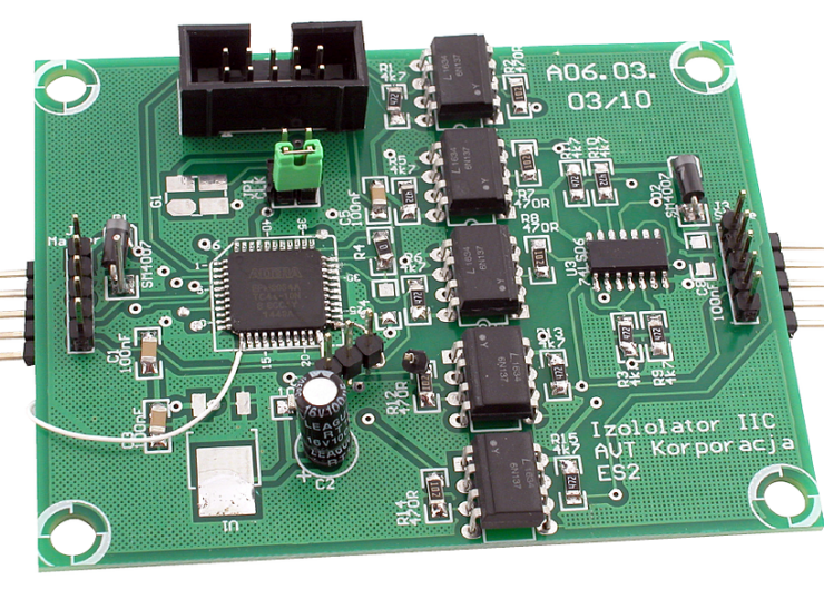 Izolator galwaniczny I2C (10 Mb/s)