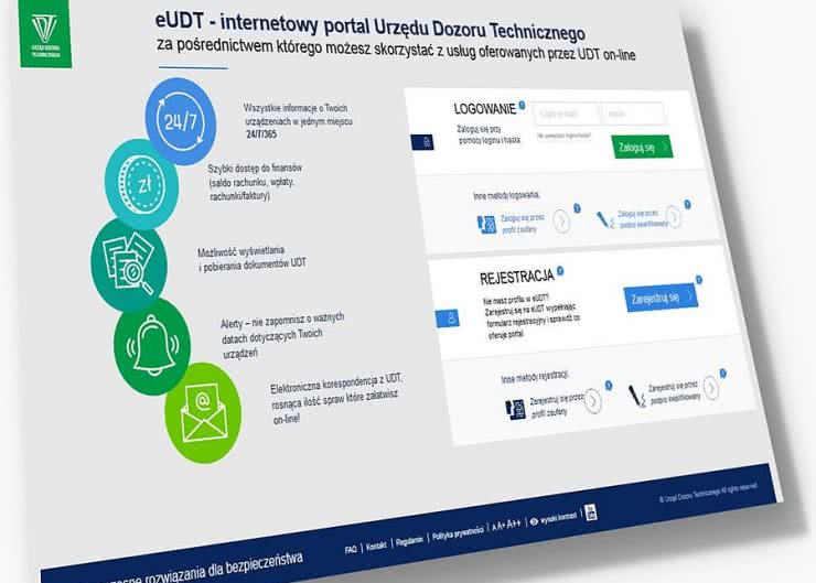 Internetowy portal obsługi klientów Urzędu Dozoru Technicznego