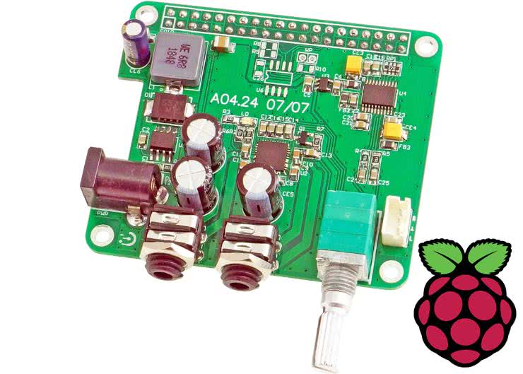 Przetwornik DAC z końcówką mocy dla Raspberry Pi