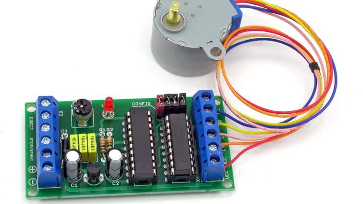 Sterownik unipolarnego silnika krokowego, AVT1985