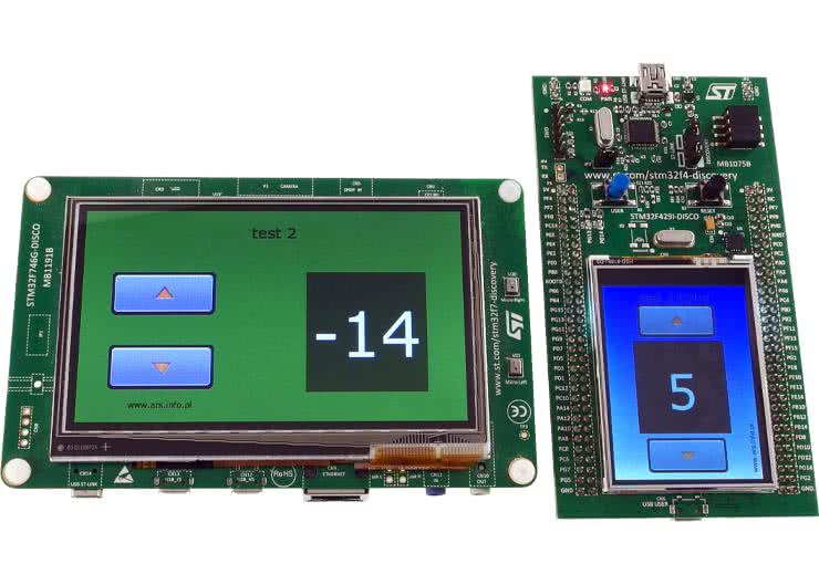 TouchGFX środowisko graficzne dla kontrolerów STM32