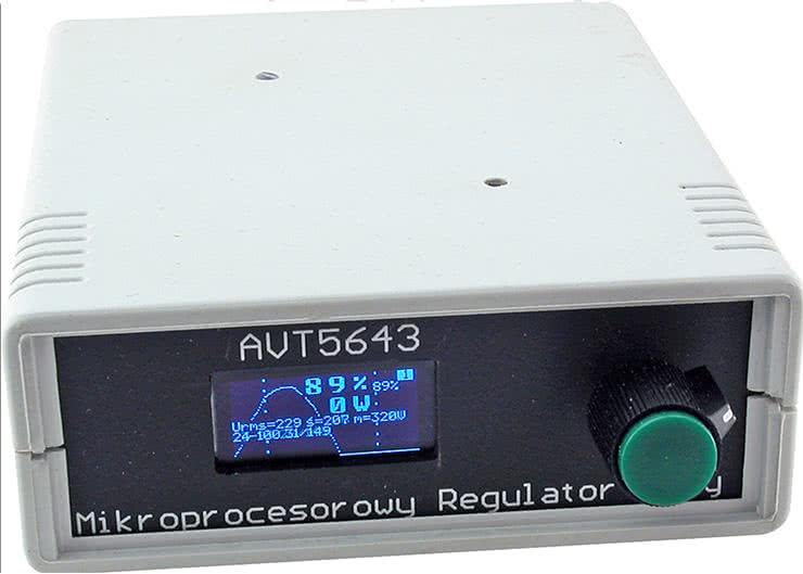 Mikroprocesorowy regulator mocy z oscyloskopem