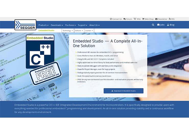 Segger Embedded Studio dla STM32 (1). Opis środowiska, biblioteki, przykłady programów, ekosystem
