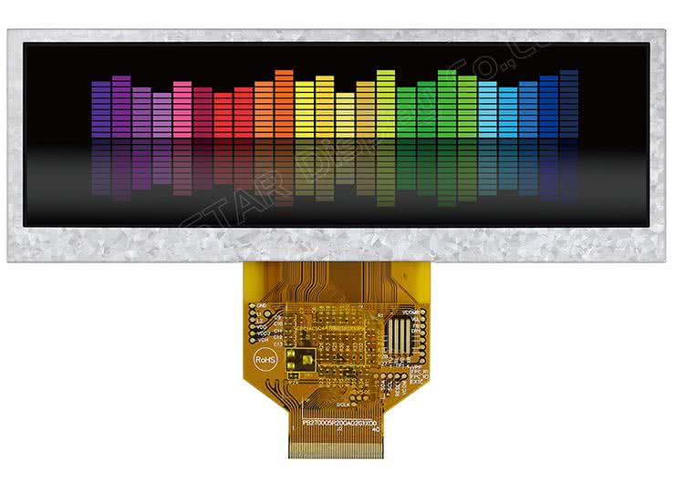 Kolorowy wyświetlacz o przekątnej 5,2 cala i proporcjach 15:4
