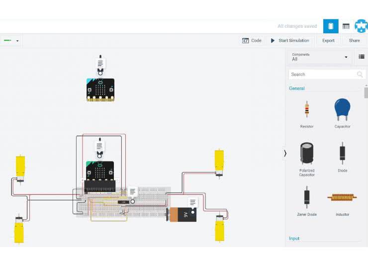 Kontrolowany gestami samochodzik z modułem micro:bit