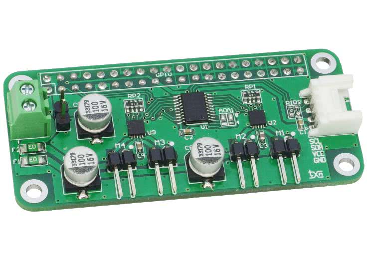 Sterownik czterech mikrosilników dla Pi Zero