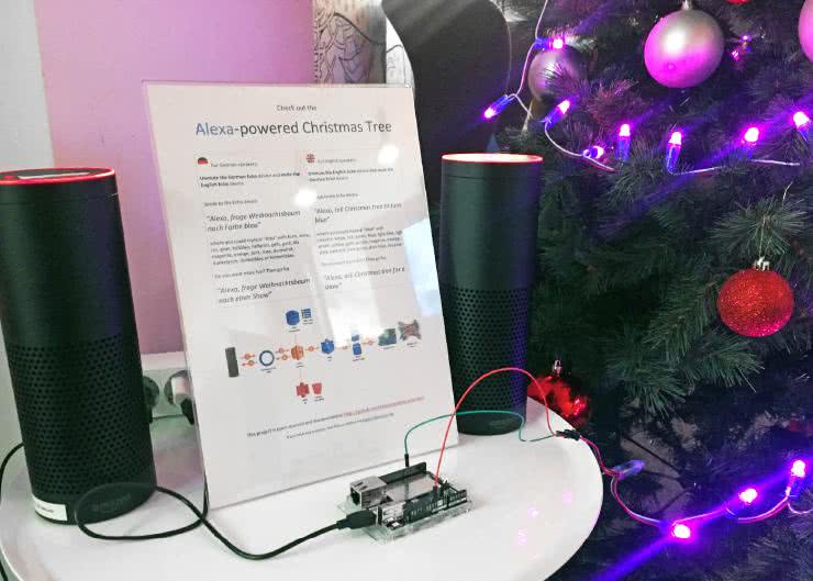 Świąteczna choinka zintegrowana z Amazon Alexa