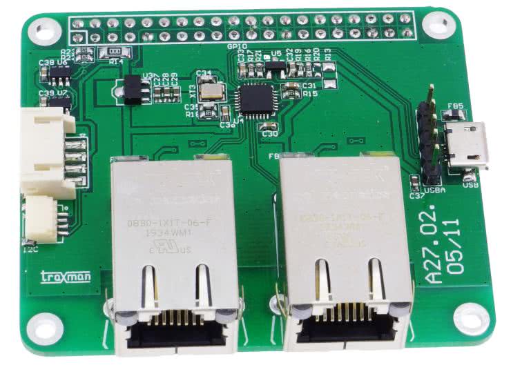 Podwójny interfejs Ethernet dla RPi