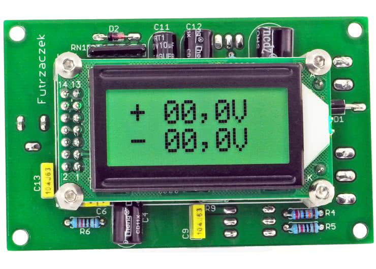 Miernik napięcia dodatniego i ujemnego