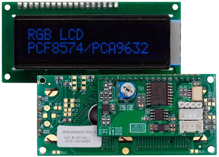 Ekspander wyświetlacza LCD 2×16 z I2C i podświetleniem RGB