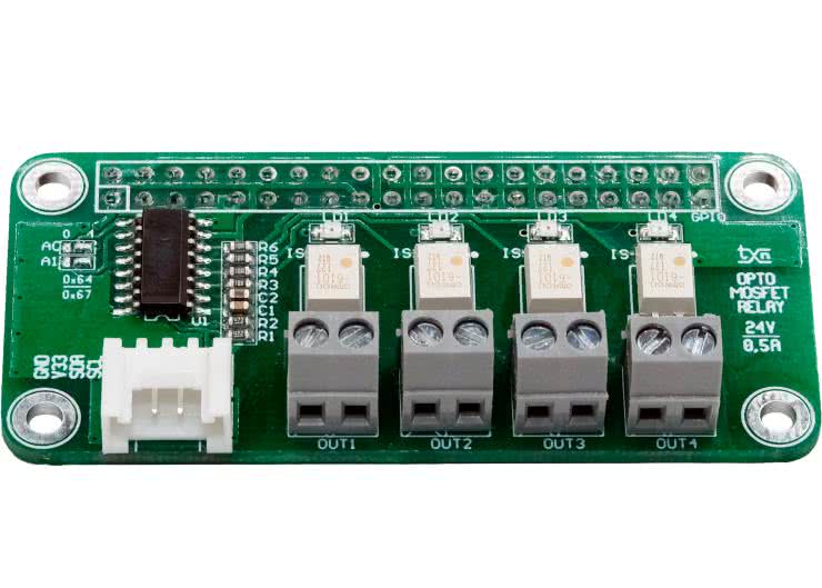 Moduł przekaźników półprzewodnikowych do RPi Zero i nie tylko