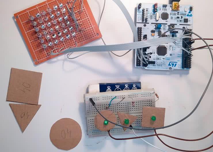 Wbudowane sieci neuronowe w STM32 (2). Rozpoznawanie kształtów