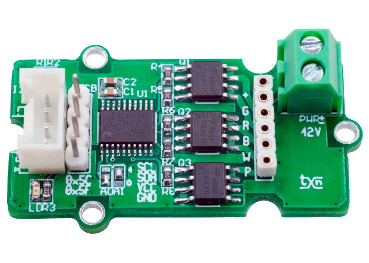 Driver taśm LED RGBCCT 12 V z interfejsem I²C