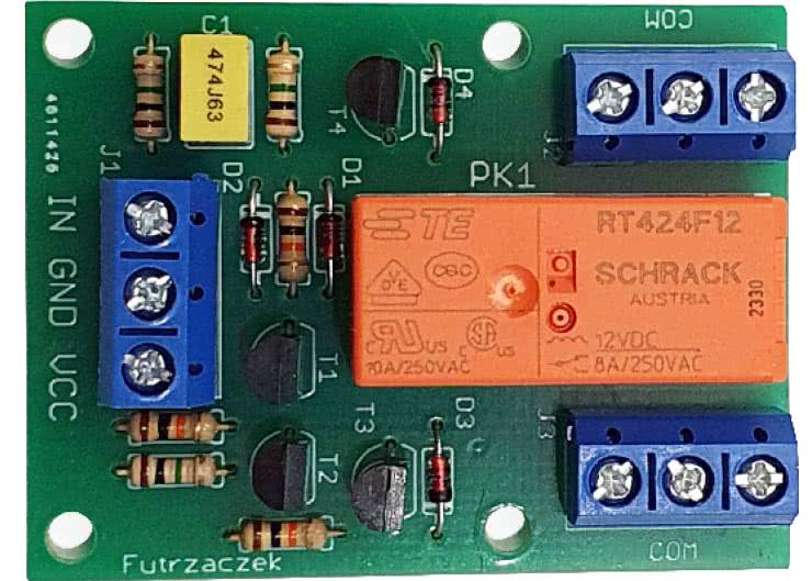 Energooszczędny przekaźnik elektromagnetyczny